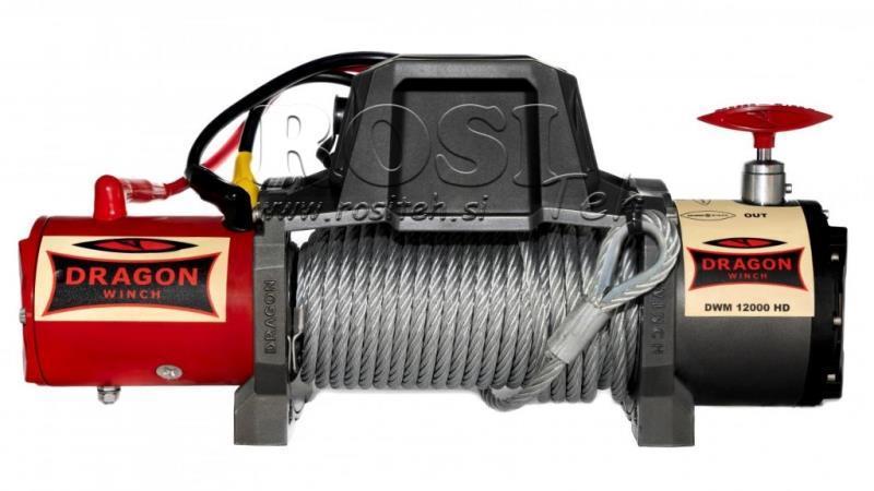 12 V ELECTRIC WINCH DWM 12000 HD - 5443 kg