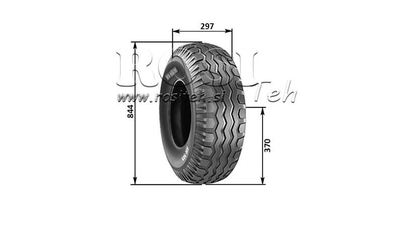 11,5/80-15,3 PNEVMATIKA BKT AW909 14pl S PLATIŠČEM 9,00X15,3