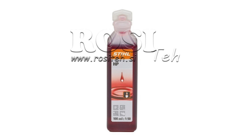 OLIO STIHL HP 2T 1:50 ROSSO, 100ml