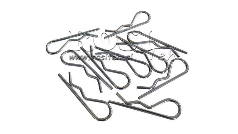 ENSEMBLE DE CLIPS DE SÉCURITÉ simple fi 2.5 mm (10pcs)