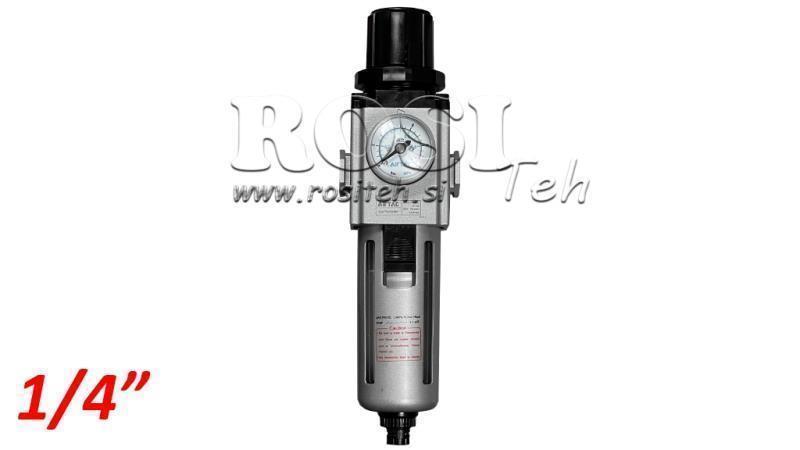 PNEVMATSKI FILTER REGULATOR 200 G1/4 40µ 0-10b
