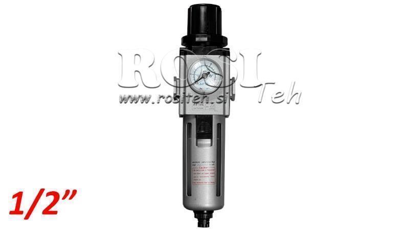 PNEUMATISCHER FILTERREGULATOR 300 G1/2 40µ 0-10b