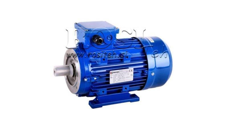 MOTEUR ÉLECTRIQUE 3kW MS100L2-4_1420rpm 3Phases flasque pied-B14