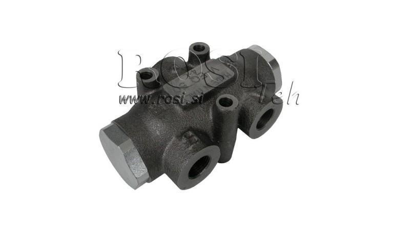 HYDRAULISK DISTRIBUTIONSVENTIL FLÖDE V01005 25 - 40 lit - 1/2 - 250 bar (max.300 bar) V-EQ25