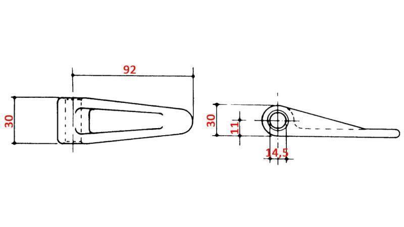 TRAILER HINGE FEMALE