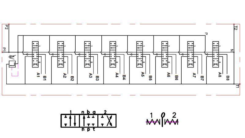 HIDRAULIKUS SZELEP 8xPC70