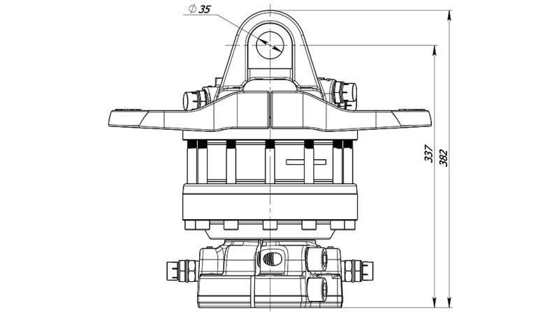 HIDRAVLIČNI ROTATOR 10000/5000 KG S PRIROBNICO 2PR