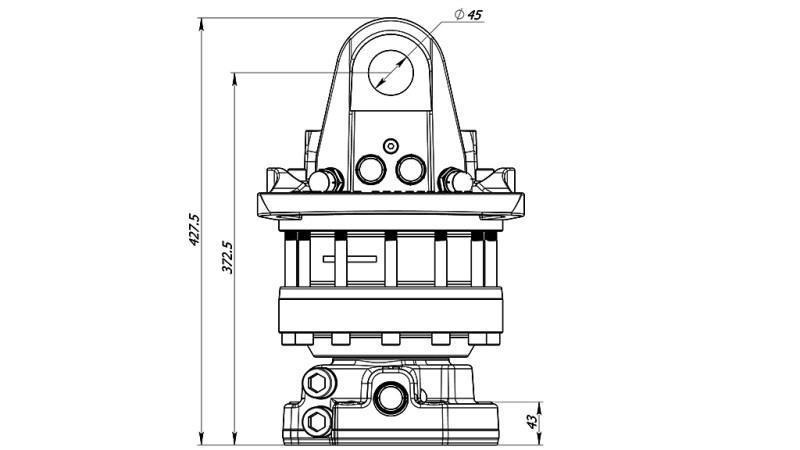 HIDRAULIKUS FORGATÓ 12000/6000 KG KARIMÁVAL