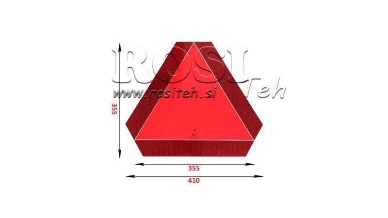 ALU Avertissement TRIANGLE dim.365x365mm