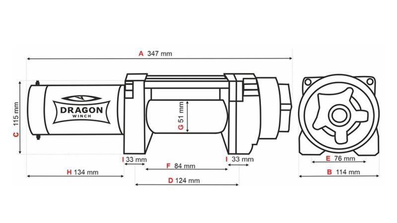 GUINCHO ELÉTRICO 12 V DWH 3500 HD - 1588 kg - CORDÃO SINTÉTICO