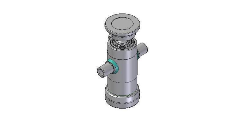 2030S -TELESCOPISK CYLINDER STANDARD/KUGLE 3 TRIN SLAG 410 DIAMETER 95