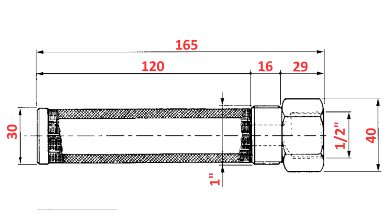 FILTRO PER TUBI IDRAULICI 250 μm 1/2