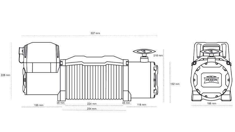 12 V ELEKTRICKÝ NAVIJAK DWM 13000 HD - 5897 kg