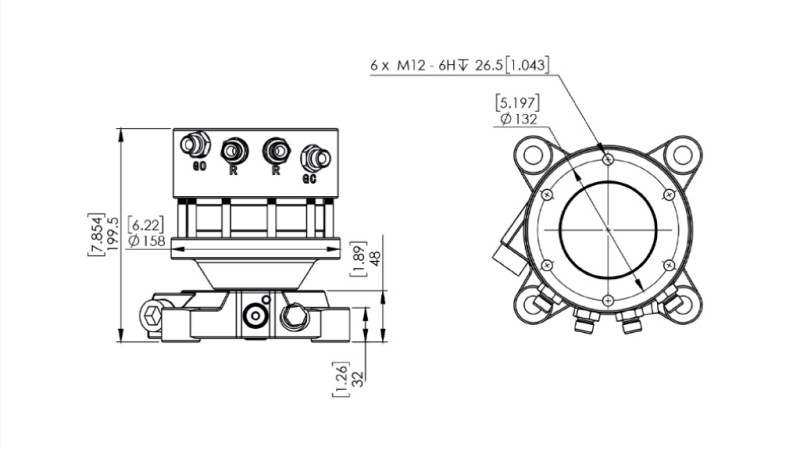 14045 - HIDRAVLIČNI ROTATOR CR300 - 3000/1500 DVOJNA PRIROBNICA