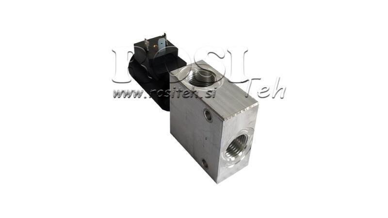 2 wegeventil 1/2 (NC) 12V - 60lit