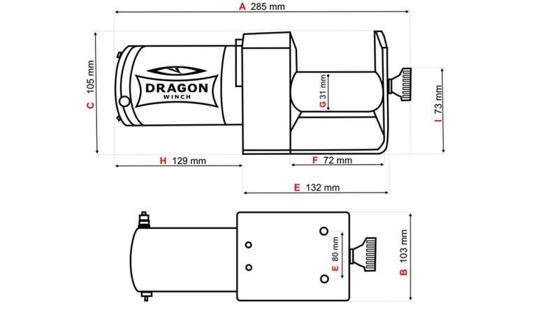 12 V ELEKTRISK VINCH DWM 2000 ST - 907 kg