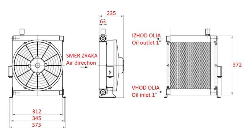 ECO OLJEKJØLER DC 12V 30-140 LIT