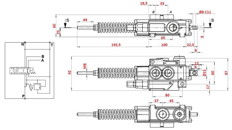 VALVOLA IDRAULICA 1xP40 A7 ZS1/G VRŠIČKAR