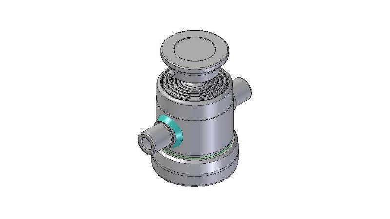 3090S -TELESKOPSKI CILINDAR STANDARD/KUGLA 5 STUPNJA POMAK 500 PROMJER 124