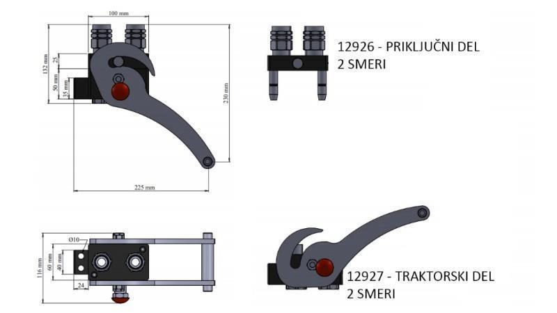 MULTI-FASTER COUPLER 2wie BSP1/2  NEW TYPE