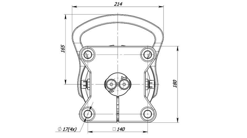 HYDRAULIC ROTATOR 4500/2250 KG WITH FLANGE