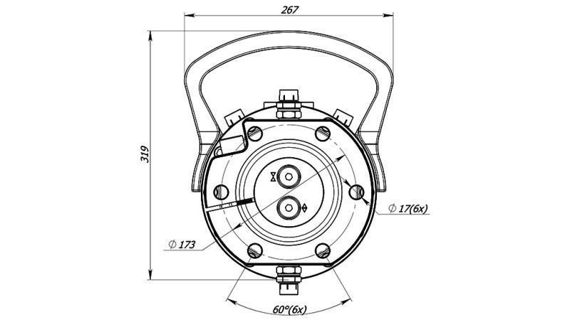 HYDRAULISK ROTATOR 16000/8000 KG MED FLANGE