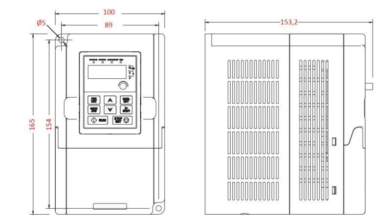 FREQUENCY CONVERTER - INVERTER 3ph 0,75kW GD10-0R7G-4-B