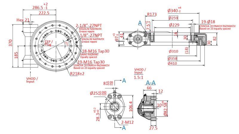 SLEWING DRIVE SERIES WE HP WE12-79-25H-R