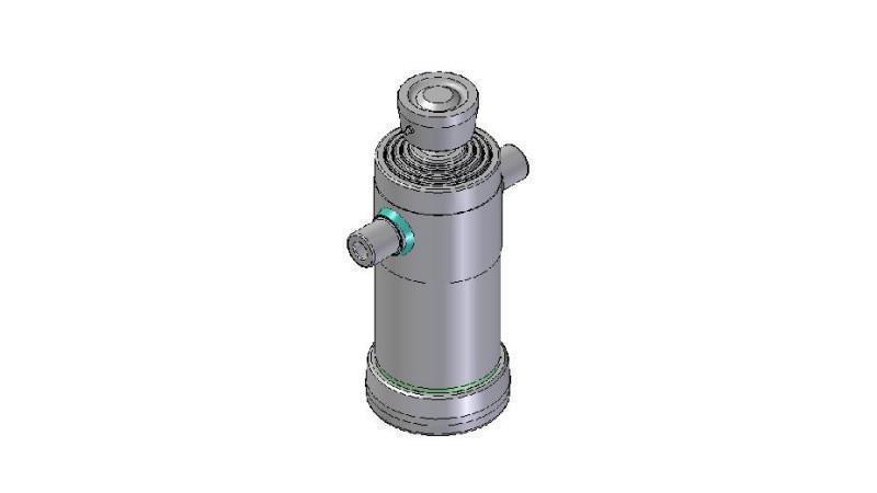 4041S -TELESCOPIC CYLINDER STANDARD/BALL 4 STAGES TRAVEL 1040 DIAMETER 152