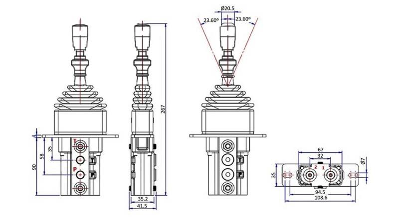 HIDRAULIČNI JOYSTICK SA BRAVOM