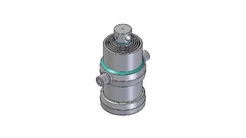 5005F -TELESCOPISK CYLINDER STANDARD/HUL 5 TRIN SLAG 1275 FI 190