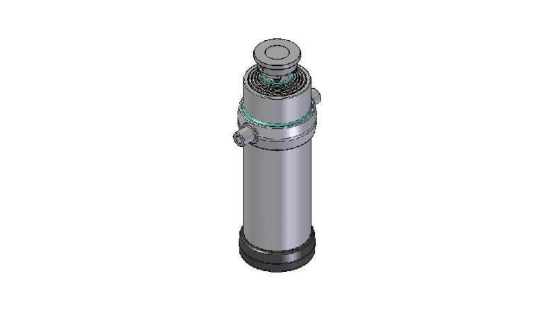 5038S -TELESCOPISK CYLINDER STANDARD/BALL 5 STEG SLAG 2240 DIAMETER 215