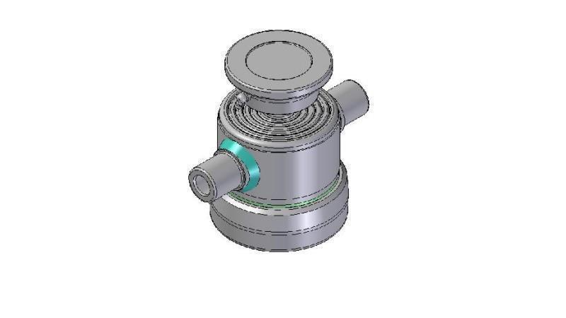 6001S -TELESKOPZYLINDER STANDARD/KUGEL 6 STUFEN HUB 450 DURCHMESSER 124