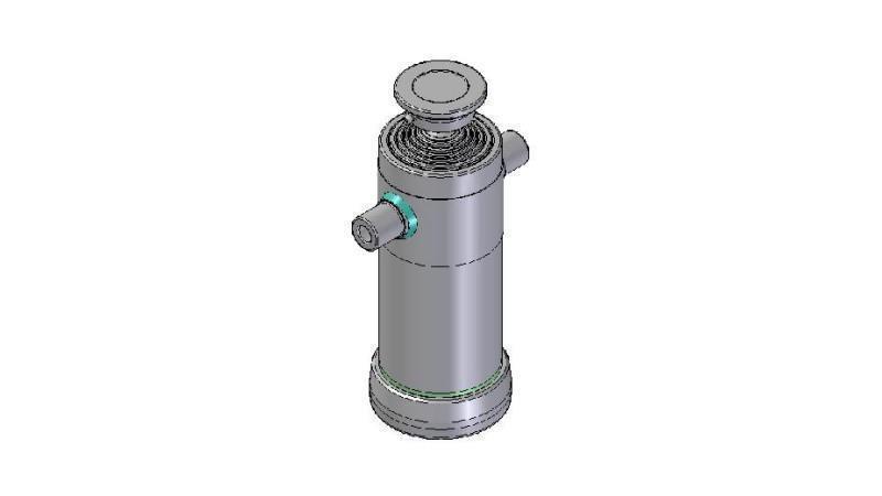 6009S -TELESCOPISK Sylinder STANDARD/KULE 6 STAGER SLAG 1780 DIAMETER 152