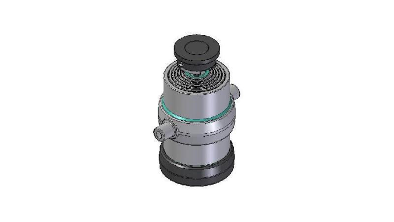 6052S - TELESCOPISK CYLINDER STANDARD/BALL 6 STEG SLAG 1775 DIAMETER 215