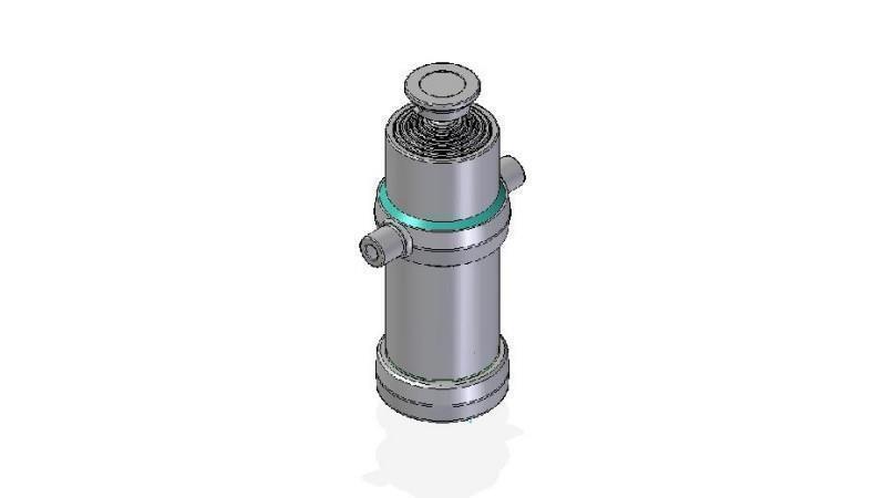 7010S -TELESCOPIKUS HENGER STANDARD/GÖMB 7 FOKOZAT ÚT 2620 ÁTMÉRŐ 170