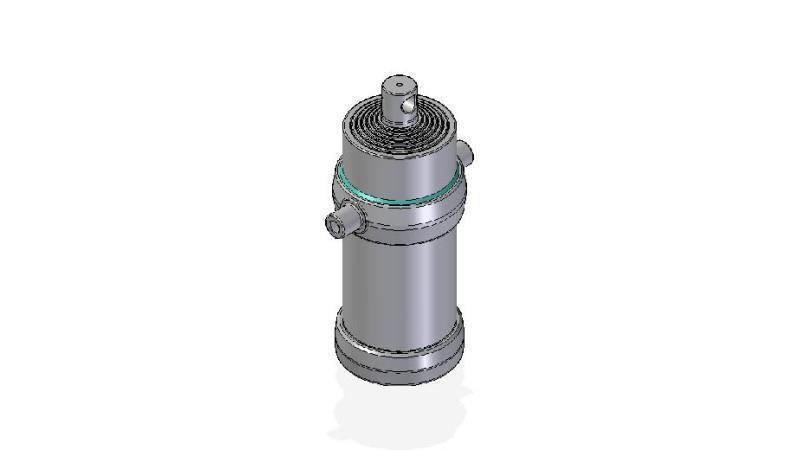 7054F -TELESCOPISK CYLINDER STANDARD/HÅL 7 STEG SLAG 2905 DIAMETER 215