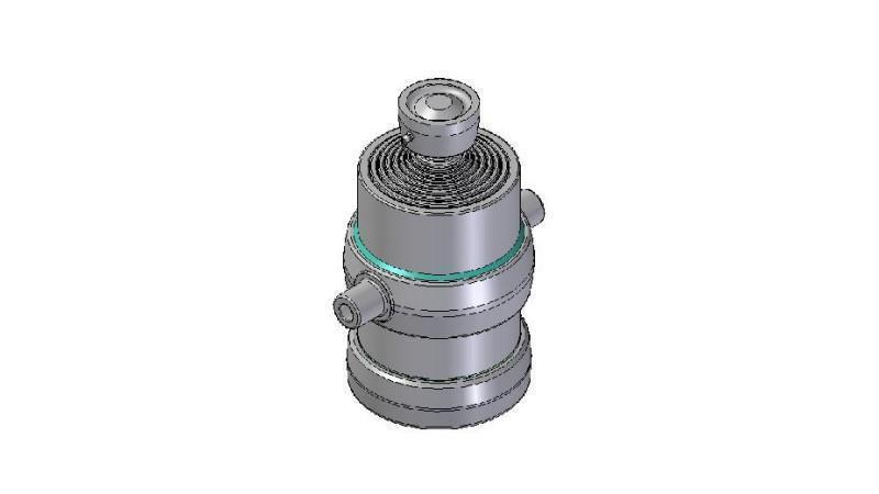 8021S - TELESCOPISK CYLINDER STANDARD/BALL 8 STEG RESA 2030 DIAMETER 215