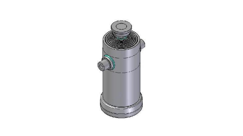 8036S -TELESCOPISK CYLINDER STANDARD/BOLL 8 STEG SLAG 3500 DIAMETER 270