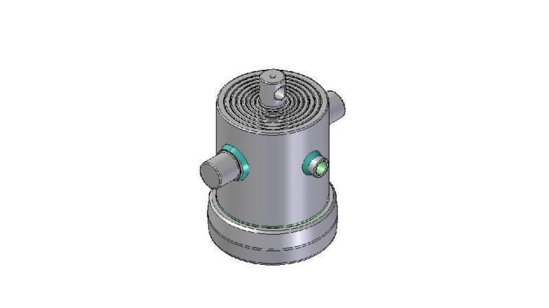 8301F -TELESCOPISK CYLINDER STANDARD/HÅL 8 STEG SLAG 1320 DIAMETER 190