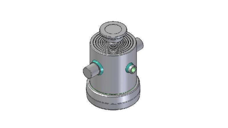 8301S -TELESCOPISK CYLINDER STANDARD/BOLL 8 STEG RESA 1320 DIAMETER 190