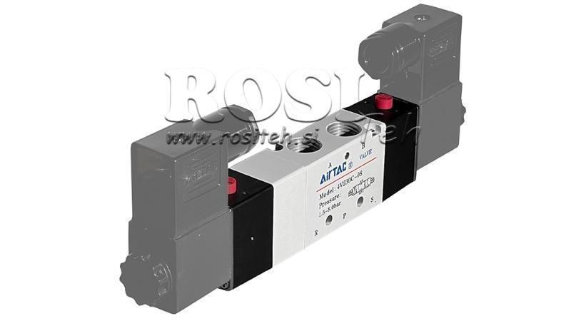 PNEUMATIKUS ELEKTROMOS SZELEP 5/3 BISTABIL 1/8 PRT-0553-BCC