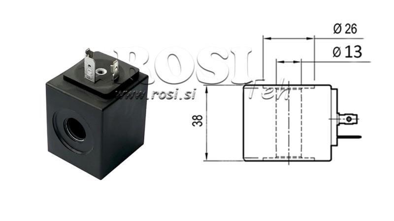 ELEKTRO MAGNETNA TULJAVA 24V DC - fi 13mm-38mm IP65