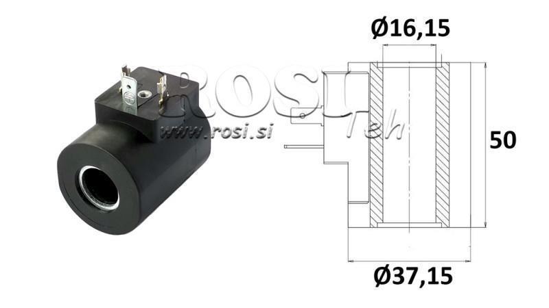 ELEKTRO MAGNETNA TULJAVA 24V DC - SAE10 - fi 16,15mm-50mm 26W