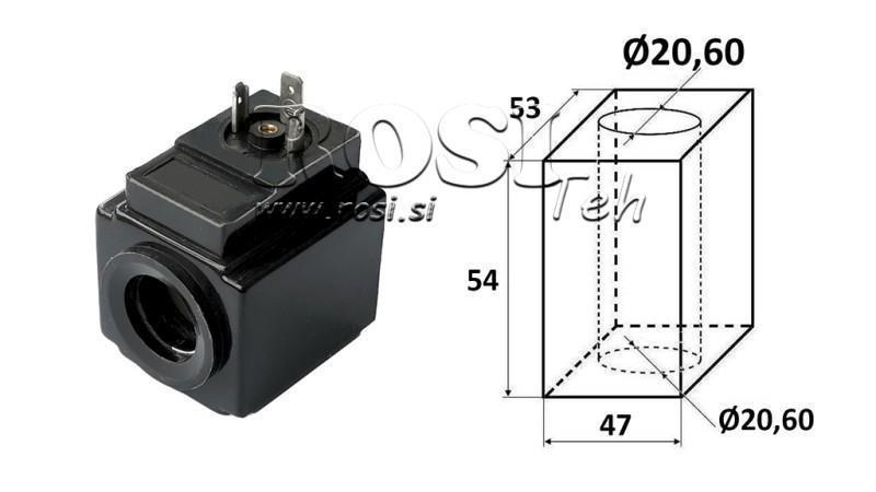 ELEKTROMÁGNESES TEKERCS 230VAC - DS3 - fi 20.6mm-54mm 176W