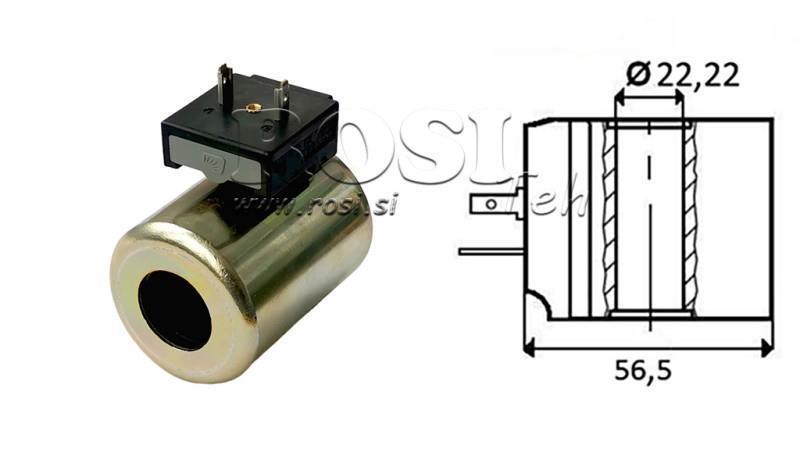 BOBINE ÉLECTROMAGNÉTIQUE 24V DC - CB14 - fi 22.22mm-59mm 30W