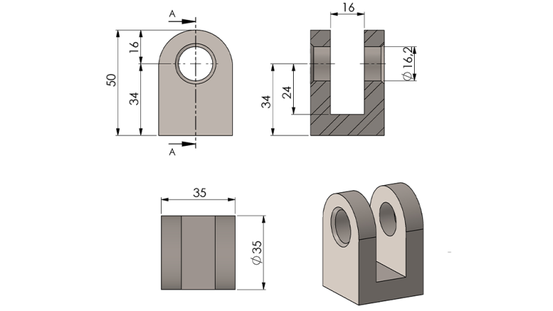 GRAPPINS POUR VÉRIN 40MM - FI20