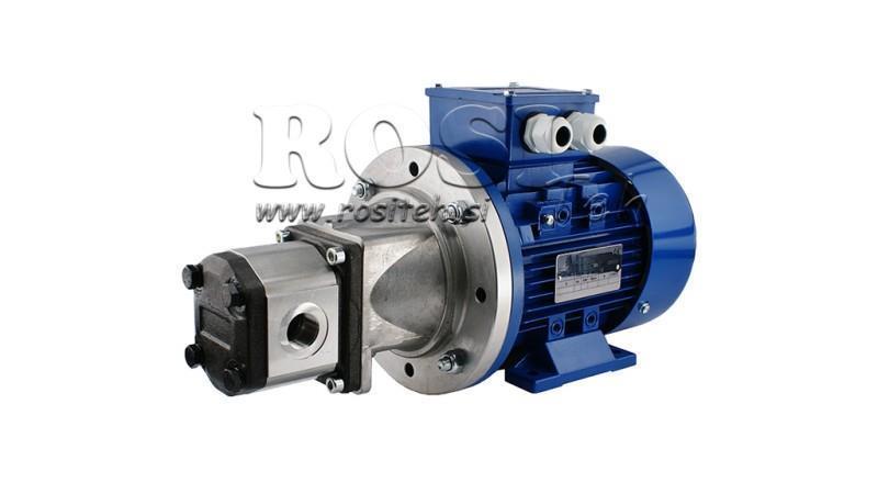 HYDRAULISK PUMPE SAMMENSÆTNING GRUPPE 2 16 ccm ELEKTRISK MOTOR 3-fase - 5.5 KW (flow = 23 liter/min)