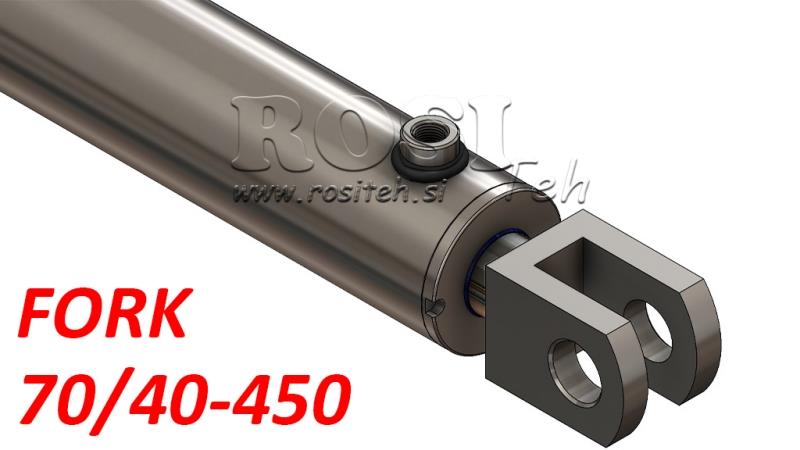 HYDRAULIC CYLINDER FORK 70/40-450