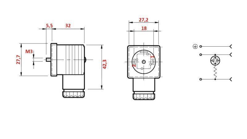 CONNETTORE ELETTRICO LED 70-250 V AC